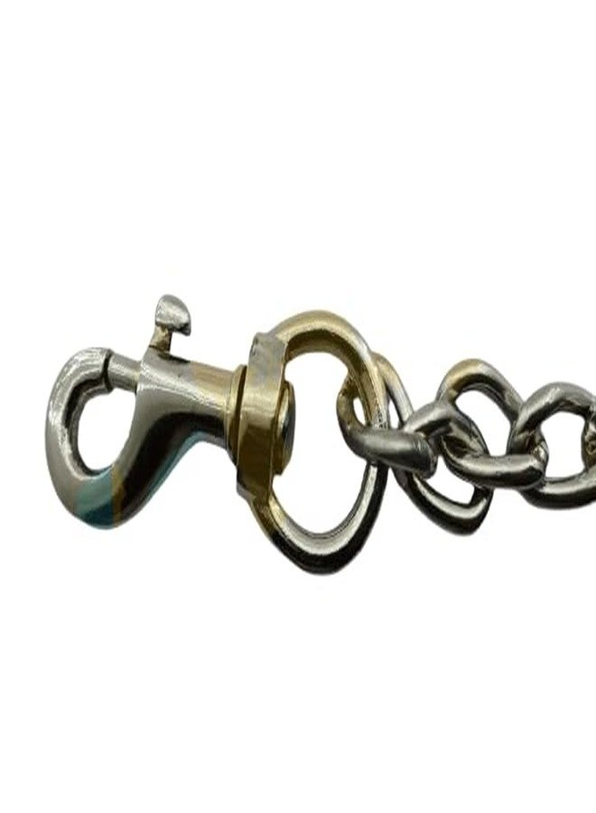 RoverPets Stainless Steel Dog Chain Leash - Heavyweight 60 Inch Long No. 4 Chain, 950 Grams for Strong Dogs - Rugged Build for Big Breeds & Outdoor Restraint Use - Image 3